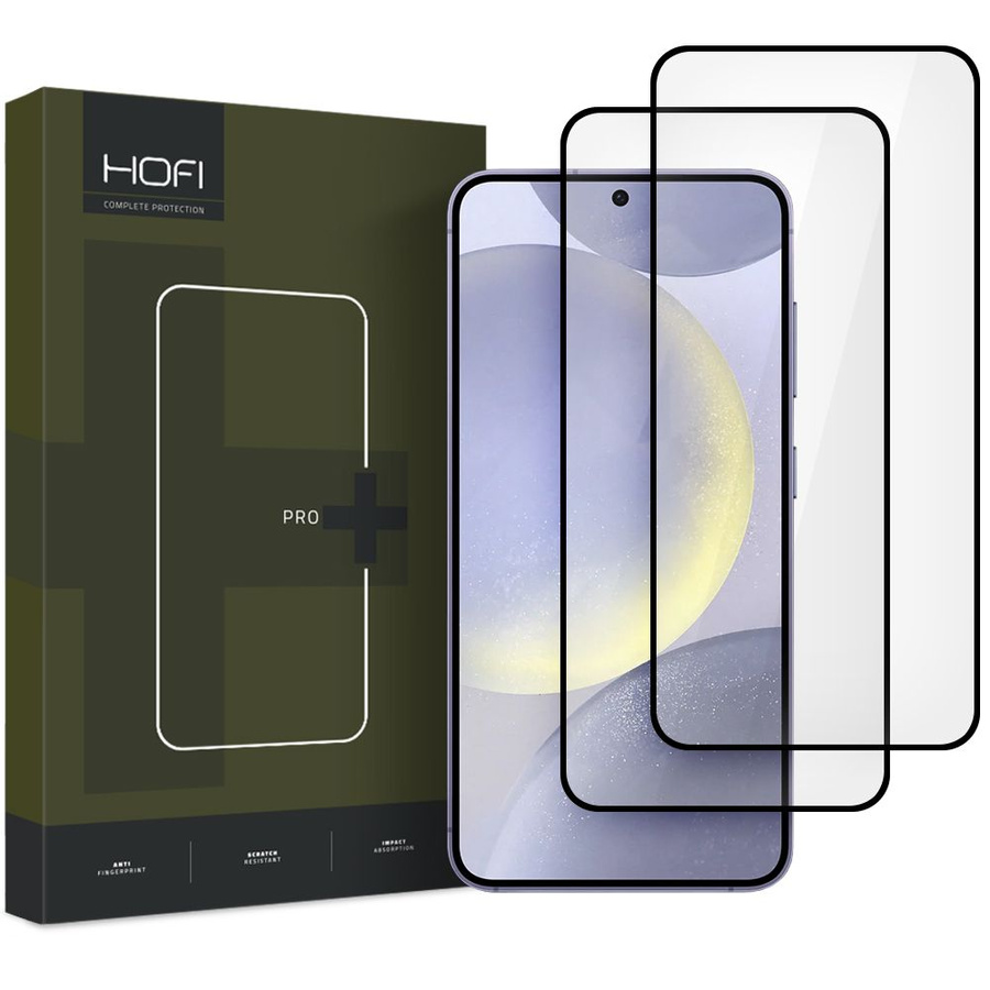 Grūdintas stiklas HOFI GLASS PRO+ 2-PACK GALAXY S25 juodas