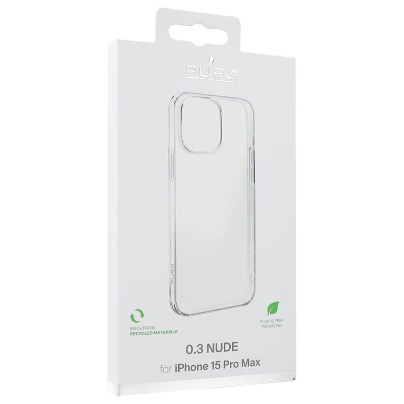 Puro ypač plonas dėklas skirtas iPhone 15 Pro Max skaidrus