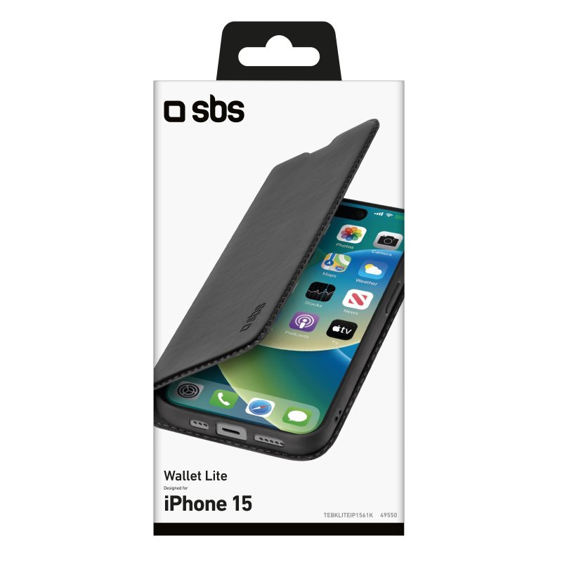 SBS piniginės tipo dėklas skirtas iPhone 15