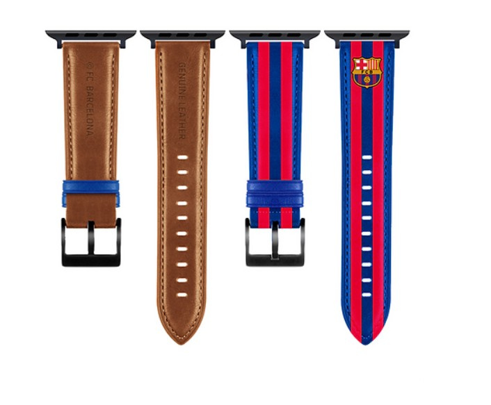 FC Barcelona Apple Watch Band Natūrali oda 49" OCFCBAWBBG49 BG
