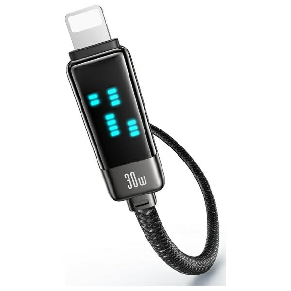 USAMS Laidas USB-C į Lightning 30W 1.2m Zinc Alloy Fast Charging Data Cable Meteor Series SJ743USB02 (US-SJ743)