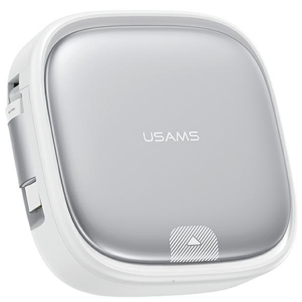 USAMS susukamas laidas 3w1 su dėžute MicroUSB/USB-C/Lightning 60W sidabrinis SJ650USB02 (US-SJ650)
