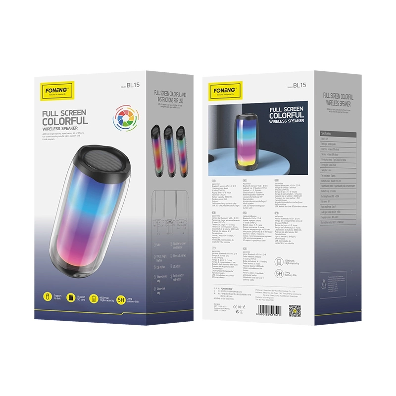 FONENG Bluetooth garsiakalbis BL15 juodas