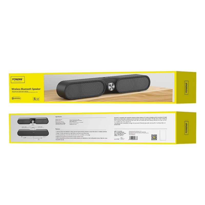 FONENG Bluetooth garsiakalbis BL12 juodas