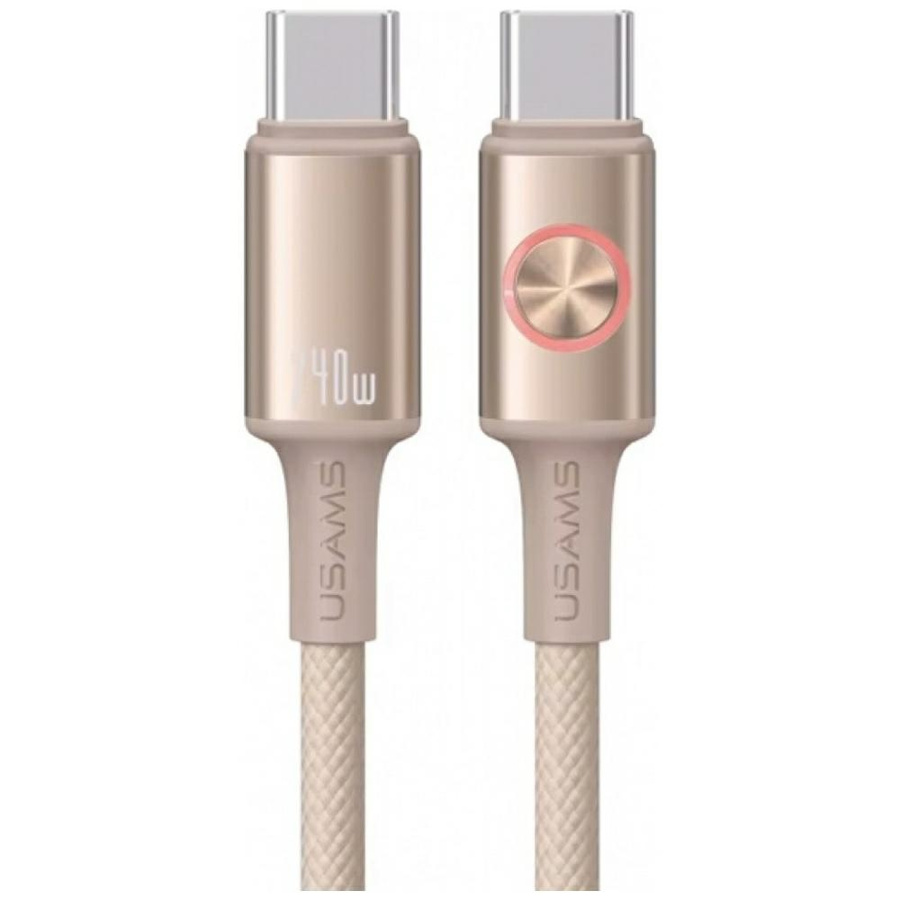 Laidas USAMS Huan Series SJ751 240W USB-C į USB-C 1,2 m titaninis