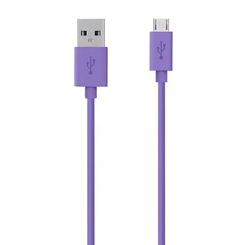 Belkin Range 2m Micro USB laidas skirtas Smartphones and Tablets - violetinis