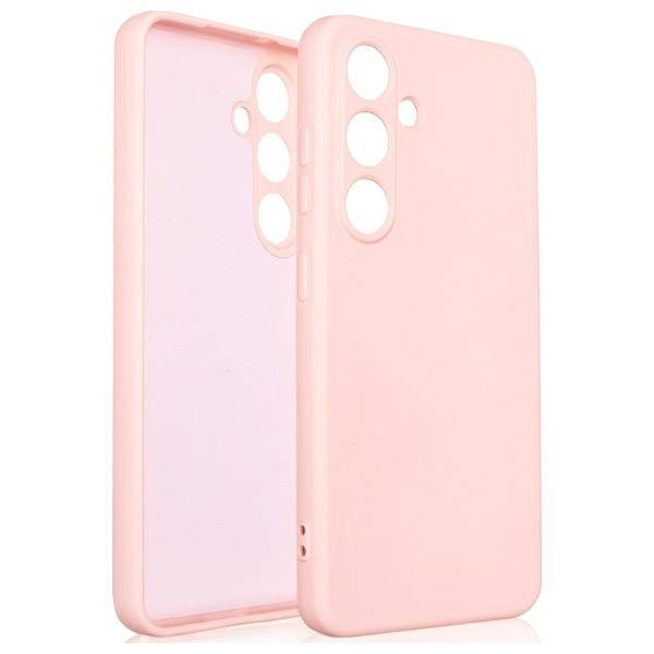 Beline silikoninis dėklas Samsung S25 Ultra rožinis auksinis