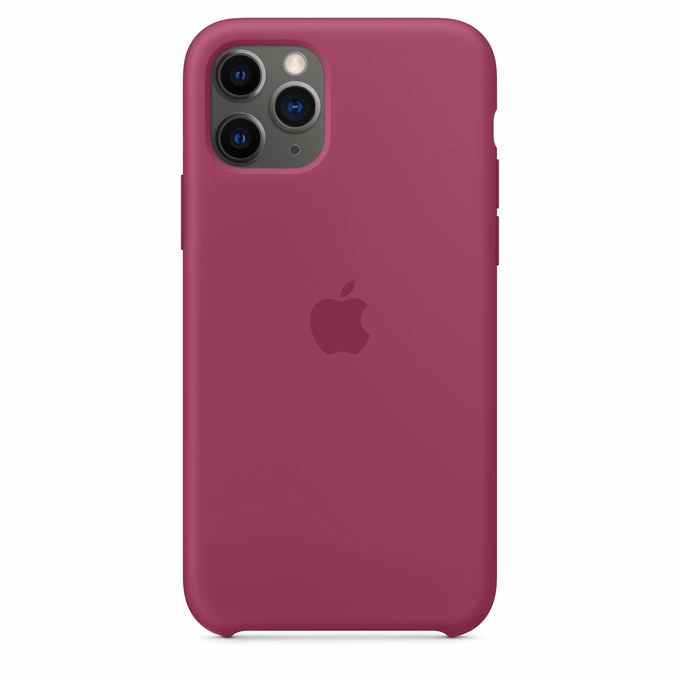 APPLE SILIKONINIS DĖKLAS MXM62ZM/A IPHONE 11 PRO GRANATŲ RAUDONAS ORIGINALUS UŽKLIJUOTAS