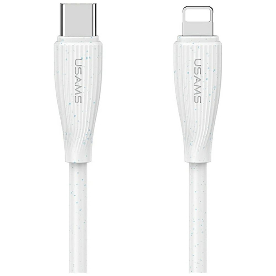 USAMS laidas Green Series SJ717 30W USB-C į Lightning 1m baltas