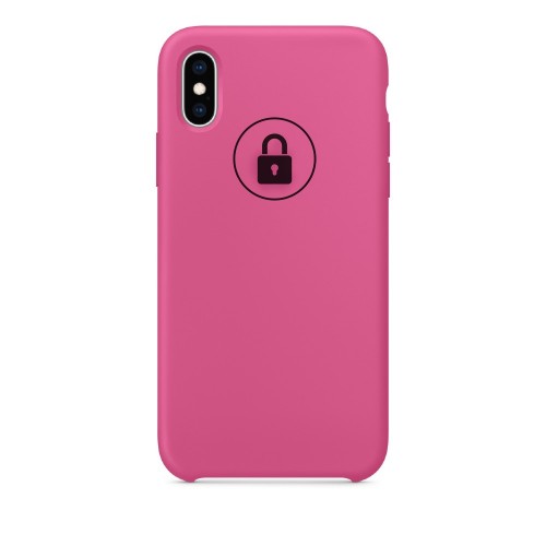 Dėklas "Silicone Case" skirtas iPhone X (XS) / Dragon Fruit / su įpakavimu