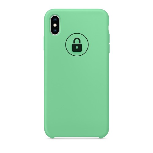 Dėklas "Silicone Case" skirtas iPhone Xs Max / Spearmint / su įpakavimu