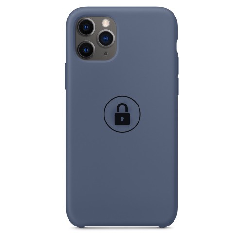 Dėklas "Silicone Case" skirtas iPhone 11 Pro / Alaskan Blue / su įpakavimu