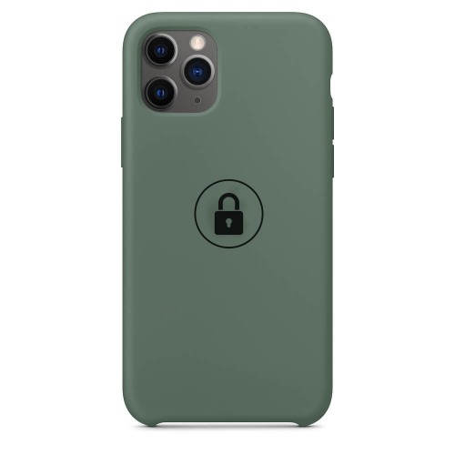 Dėklas "Silicone Case" skirtas iPhone 11 Pro / Pine Green / su įpakavimu