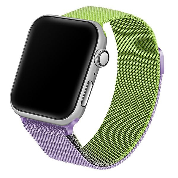 Beline dirželis Apple Watch Steel 42/44/45/49mm žaliai violetinis