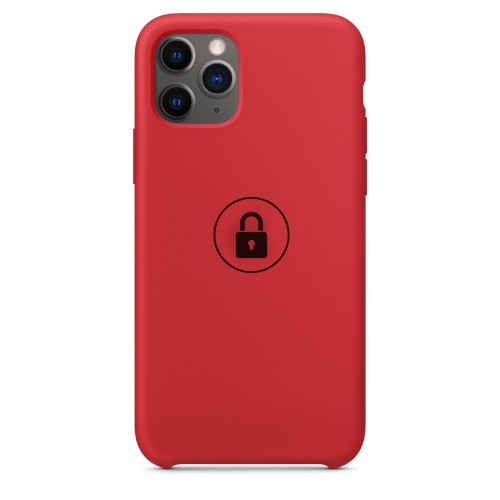 Dėklas "Silicone Case" skirtas iPhone 11 Pro Max / Red Product / su įpakavimu