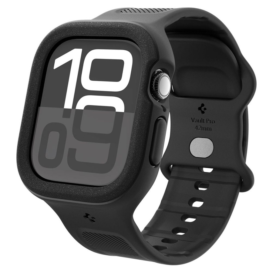 SPIGEN VAULT PRO APPLE WATCH 10 (42 MM) MATINIS JUODAS