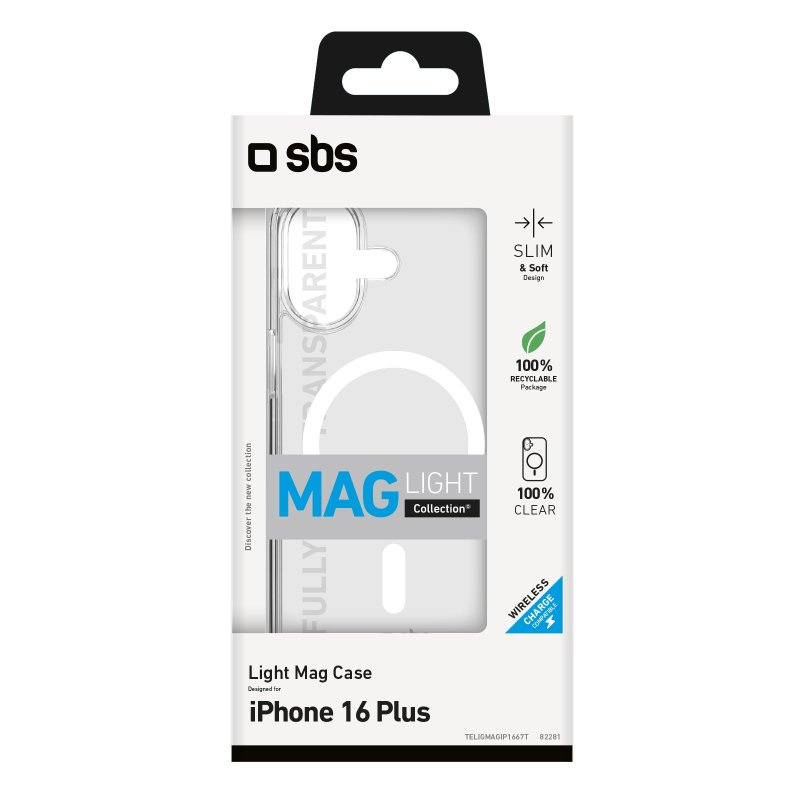 SBS kietas dėklas su MagSafe įkrovimu iPhone 16 Plus
