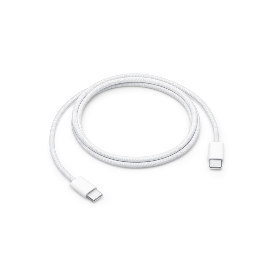 APPLE A2795 pintas laidas USB-C TO USB-C 60W 1M baltas be dėžutės