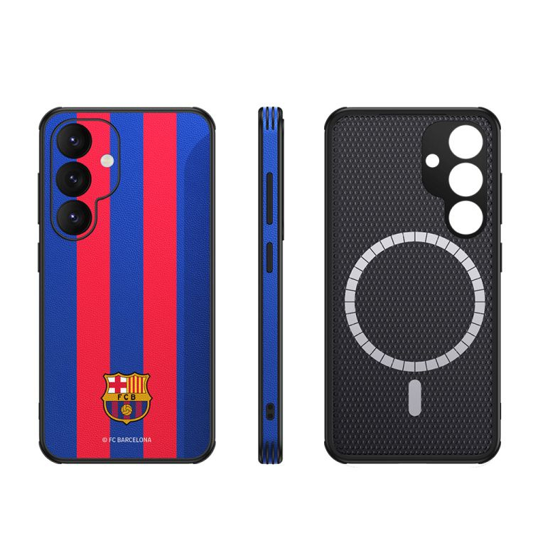FC Barcelona dėklas Samsung Galaxy S25 magnetinis dėklas MagSafe OCFCBMCS25BG BG