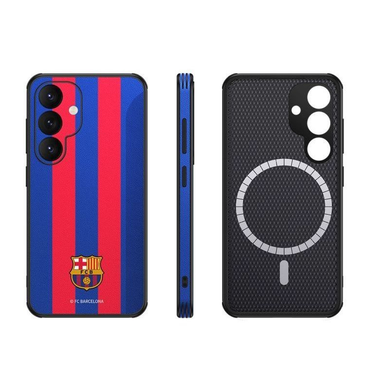 FC Barcelona dėklas Samsung Galaxy S24 magnetinis dėklas MagSafe OCFCBMCS24BG BG