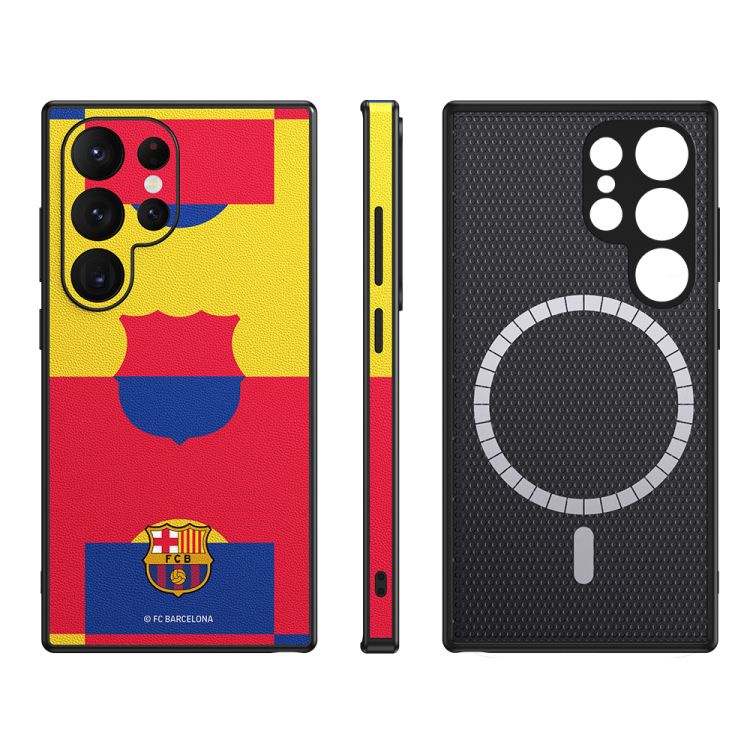 FC Barcelona dėklas Samsung Galaxy S24 Ultra magnetinis dėklas MagSafe OCFCBMCS24USP SP