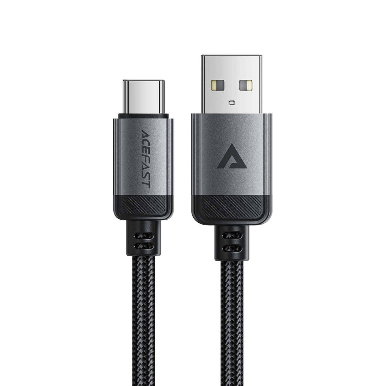 "Acefast C20-04" USB-A - USB-C kabelis 480Mb/s 3A 1,2 m - juodas