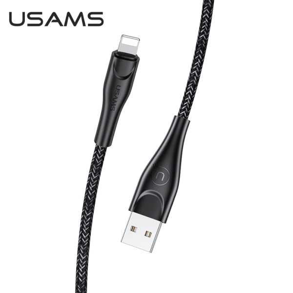USAMS Pintas laidas U41 lightning 1m2A juodas SJ391USB01 (US-SJ391) Fast Charge