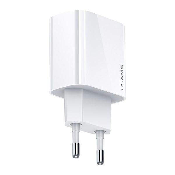 USAMS Tinklo įkroviklis 1xUSB-C T34 20W 5V-3A(only head) PD3.0 Fast Charging baltas CC118TC01 (US-CC118)