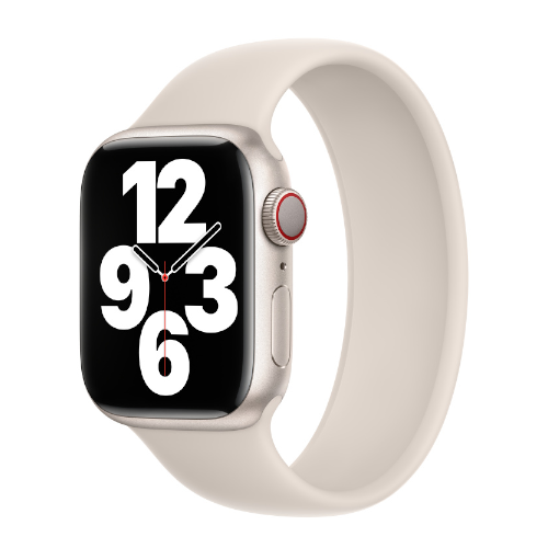 APPLE silikoninė Solo apyrankė Apple Watch 44/45/46/49MM MOONLIGHT originali plomba