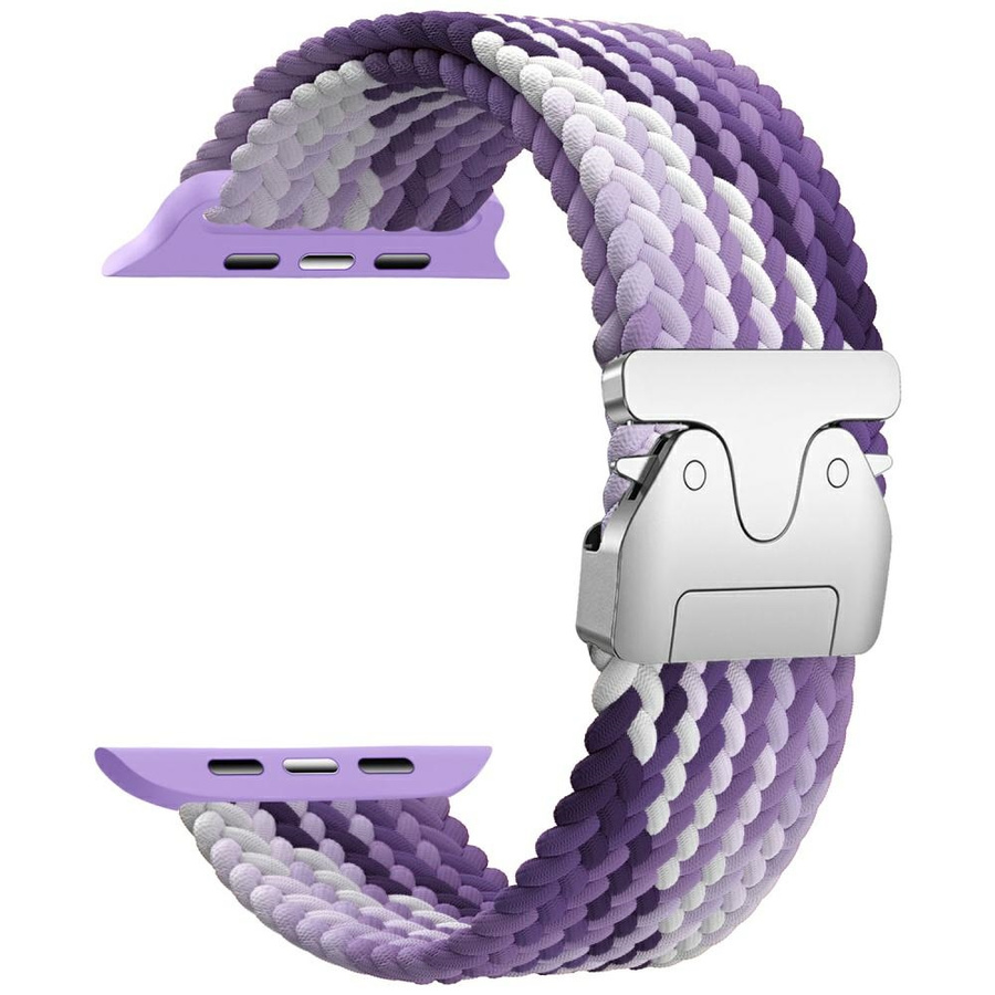 Beline Woven Nylon Parachute dirželis Apple Watch 38/40/41mm violetinis