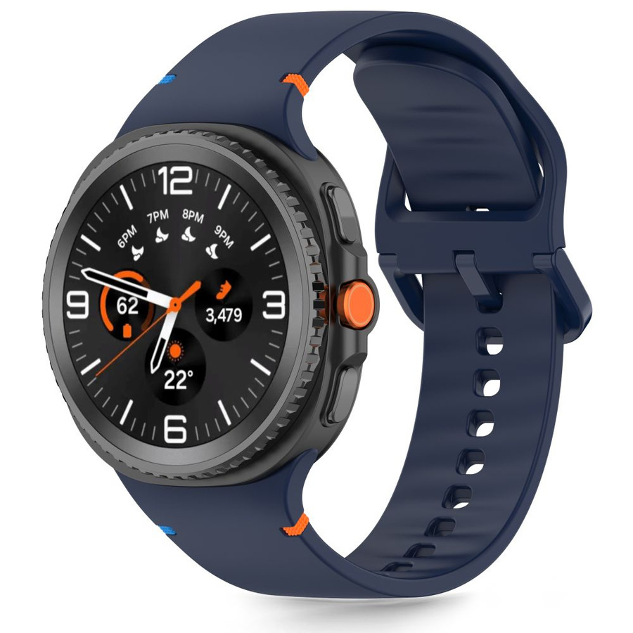 TECH-PROTECT SILICONE SAMSUNG GALAXY WATCH 8 / CLASSIC (40 / 44 / 46 MM) AUDROS MĖLYNAS
