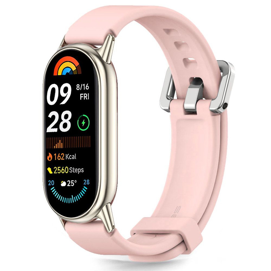 TECH-PROTECT ICONBAND CLASSIC XIAOMI SMART BAND 8 / 9 / 10 / NFC ŠVIESIAI ROŽINIS