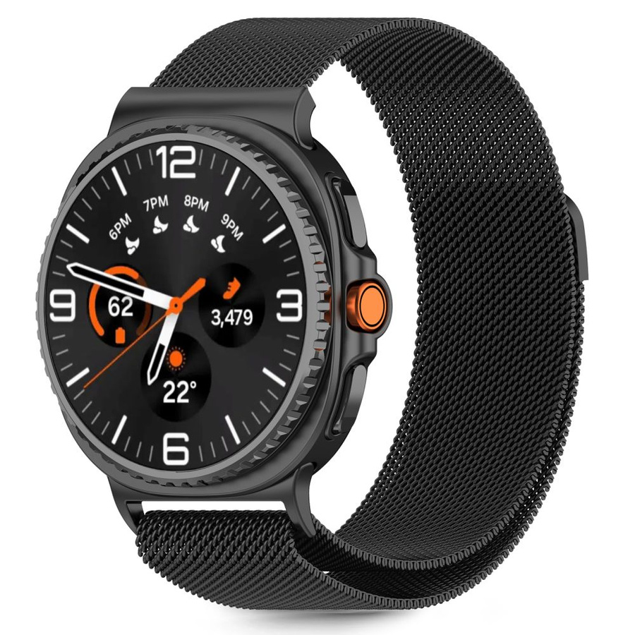 TECH-PROTECT MILANESEBAND SAMSUNG GALAXY WATCH 8 / CLASSIC (40 / 44 / 46 MM) JUODAS