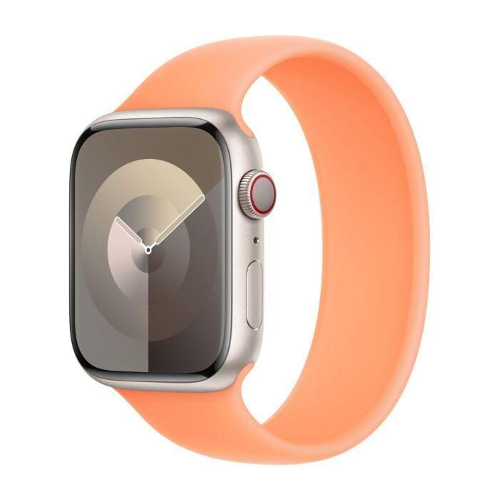 APPLE DIRŽELIS APPLE WATCH SOLO LOOP MTAX3ZM/A 39/40/41/42MM DYDIS 2 ORANŽINIS SORBET ORIGINALI PLOMBA