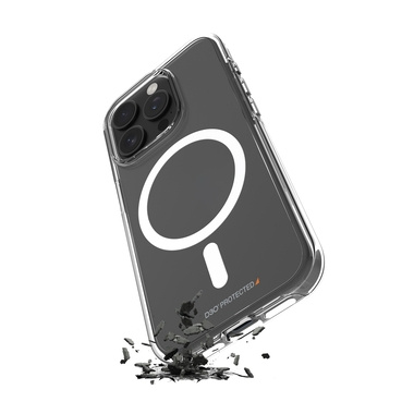 Impact Clear D3O Bio dėklas iPhone 15 Pro | Puro