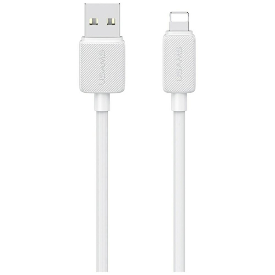 Laidas USAMS KY Series US-SJ694 2.4A Lightning į USB-A 2m baltas