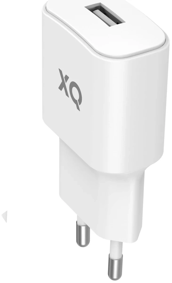 Xqisit USB-A 2.4A universalus sieninis įkroviklis baltas (50856)