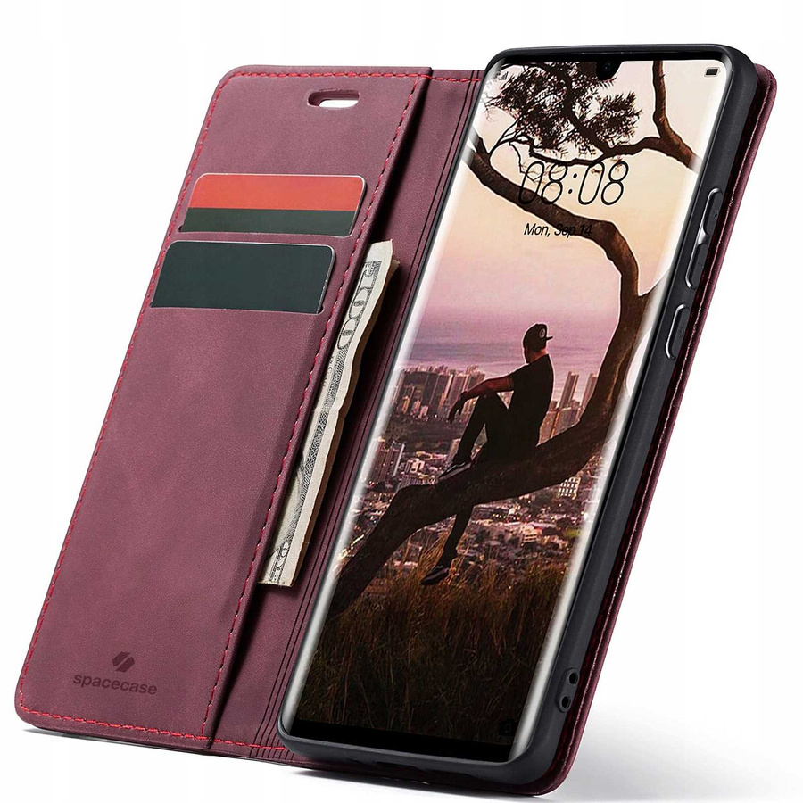 Spacecase piniginės dėklas Huawei P30 Pro raudonas