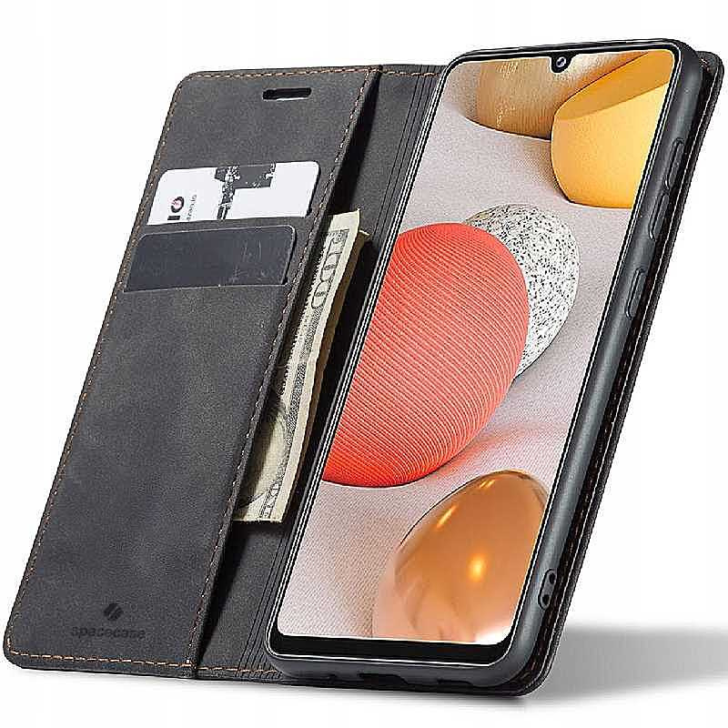 Spacecase piniginės dėklas Galaxy A42 5G juodas