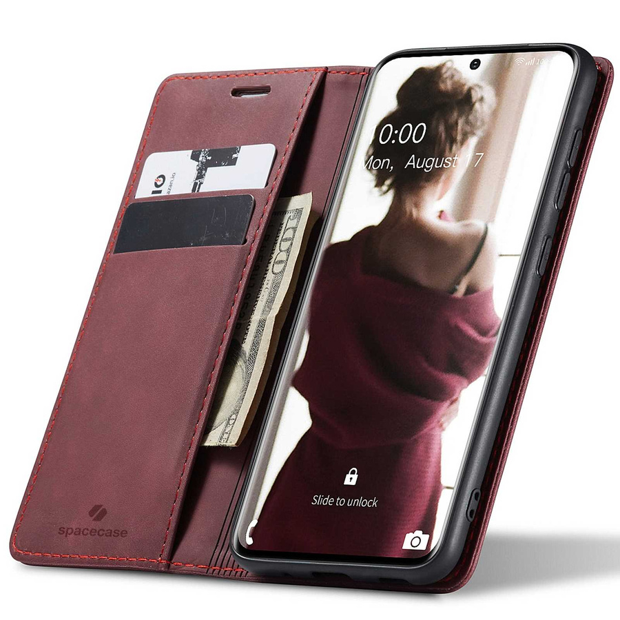 Spacecase piniginės dėklas Galaxy S20 raudonas