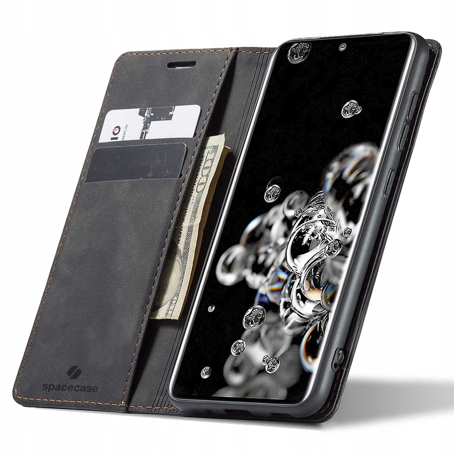 Spacecase piniginės dėklas Galaxy S20+ juodas