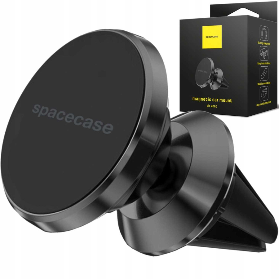 Spacecase automobilinis laikiklis Car Holder SC02 Air Vent Magnetic juodas