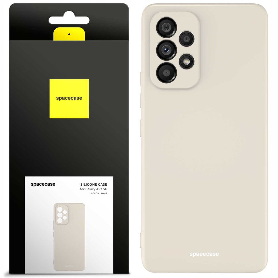 Spacecase silikoninis dėklas Galaxy A53 5G kaulinis