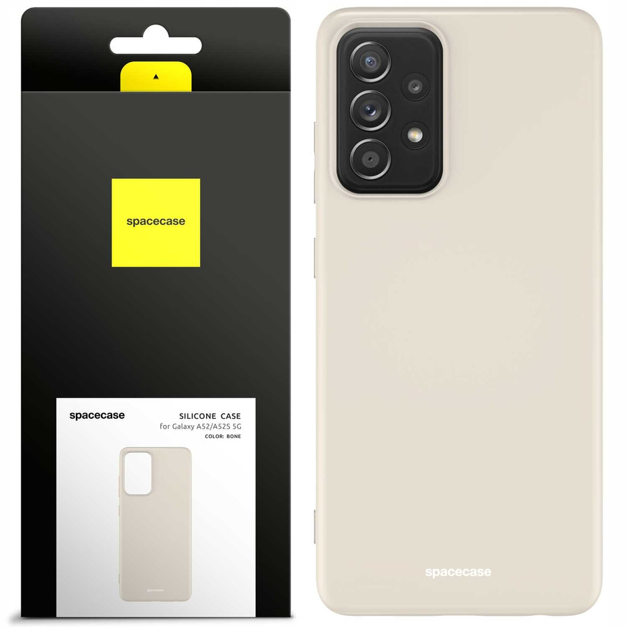 Spacecase Silikoninis dėklas Galaxy A52/A52s kaulo spalvos