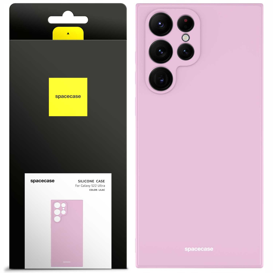 Spacecase silikoninis dėklas Galaxy S22 Ultra alyvinė