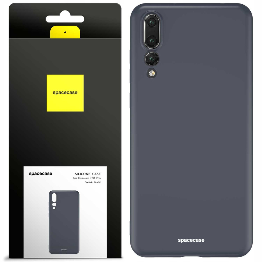 Spacecase silikoninis dėklas Huawei P20 Pro juodas