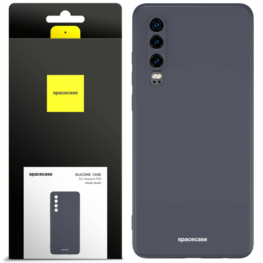 Spacecase silikoninis dėklas Huawei P30 juodas
