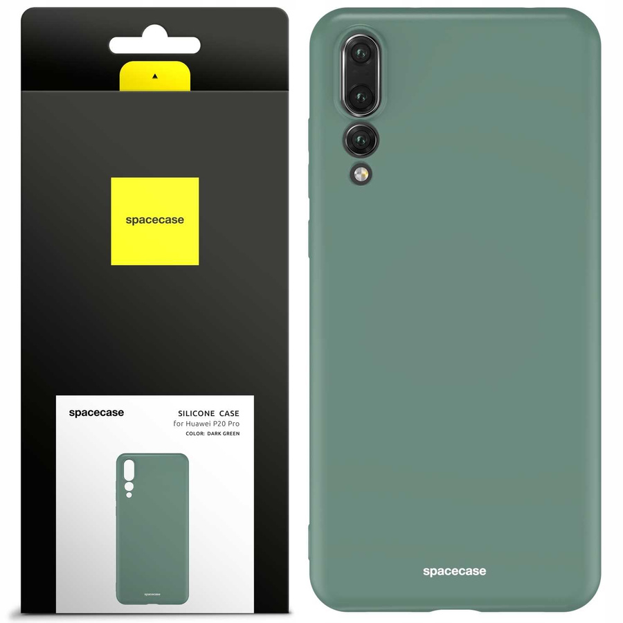 Spacecase silikoninis dėklas Huawei P20 Pro tamsiai žalias