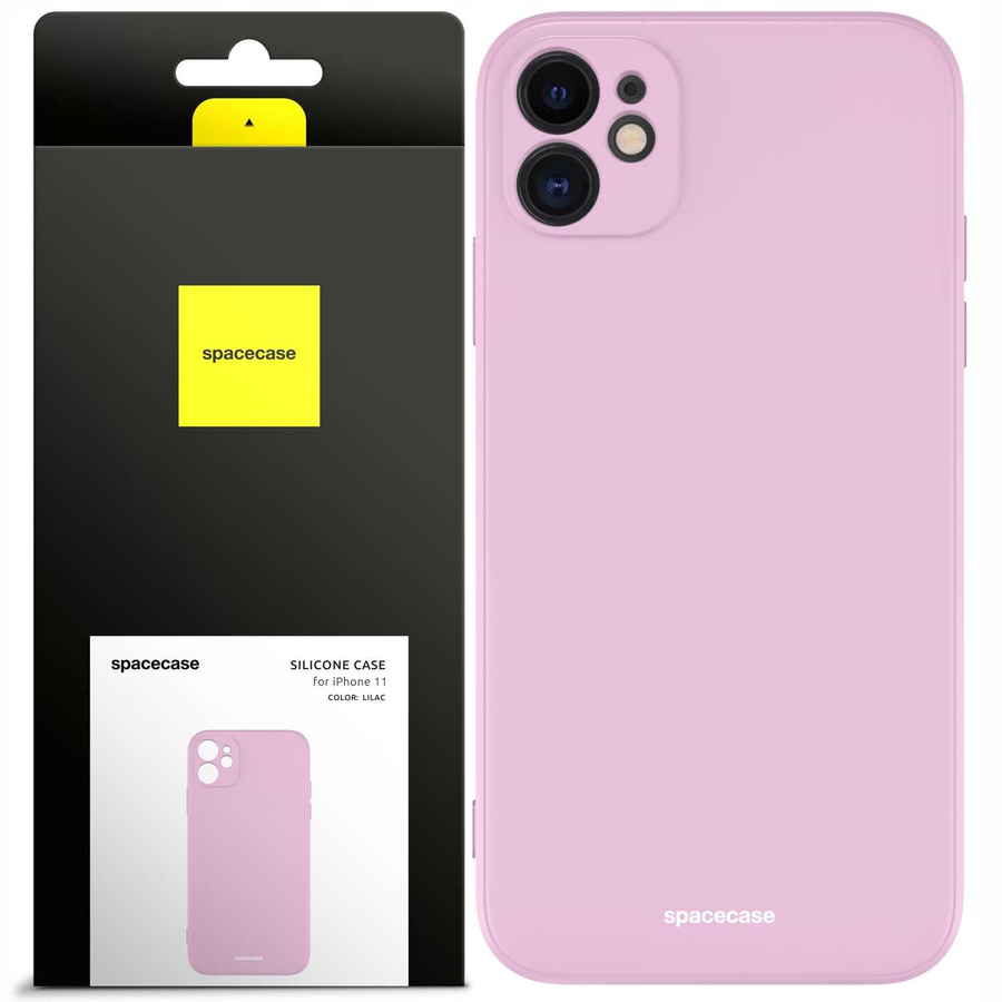 Spacecase silikoninis dėklas iPhone 11 alyvinė