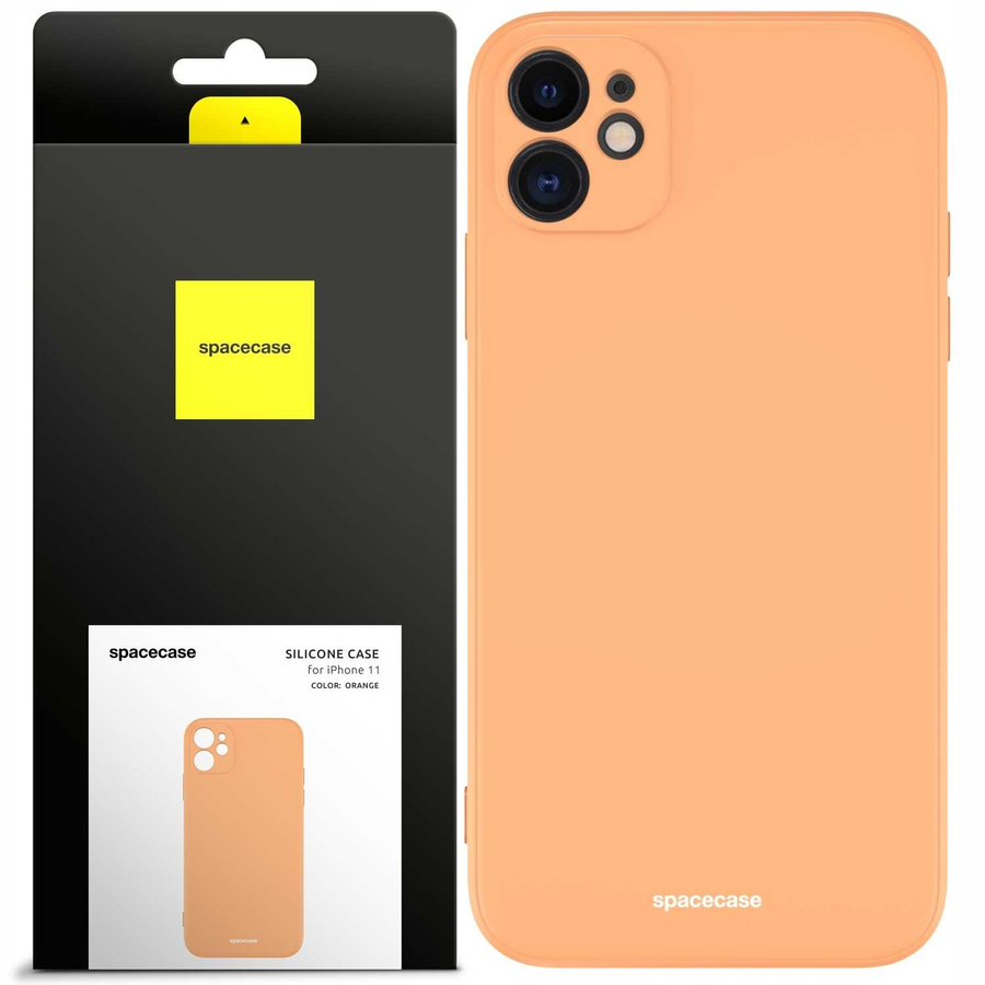 Spacecase silikoninis dėklas iPhone 11 oranžinis